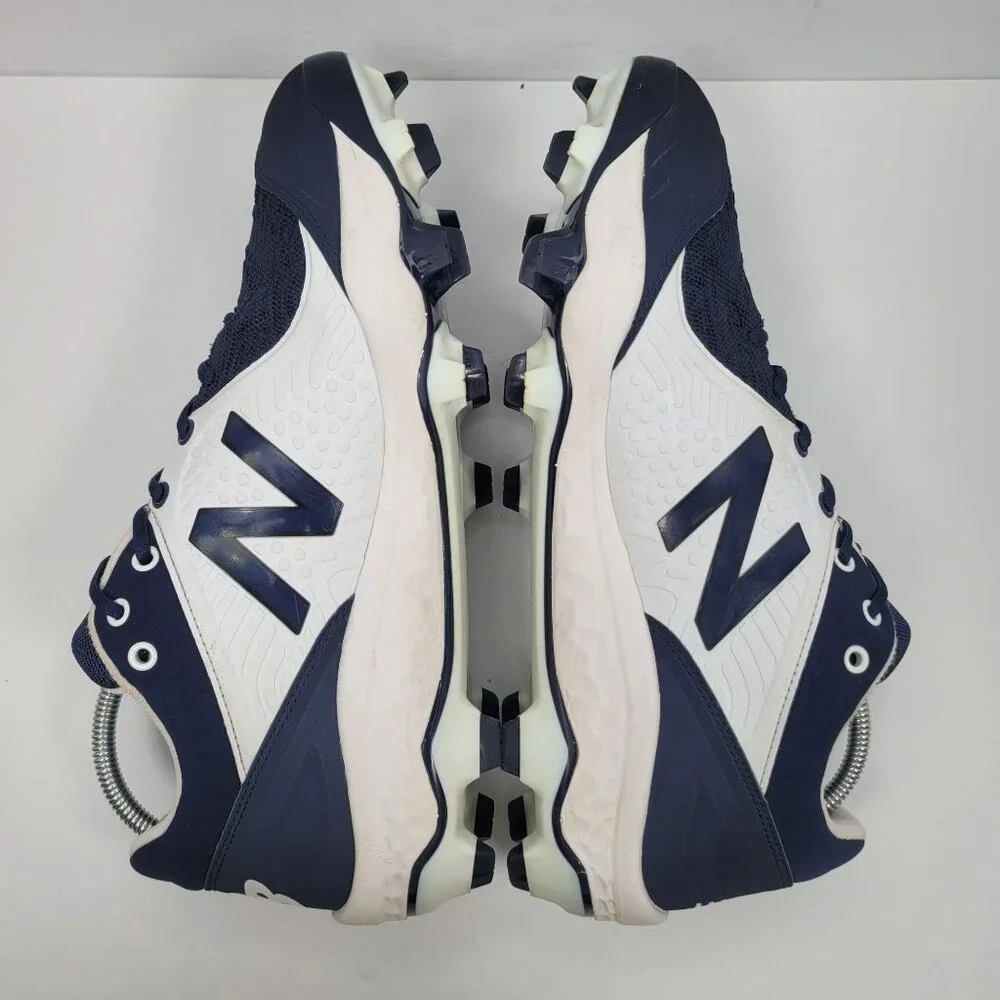 New Balance Fresh Foam Mens's Navy & White Cleats PL3000N5 Size 14 - Picture 6 of 8